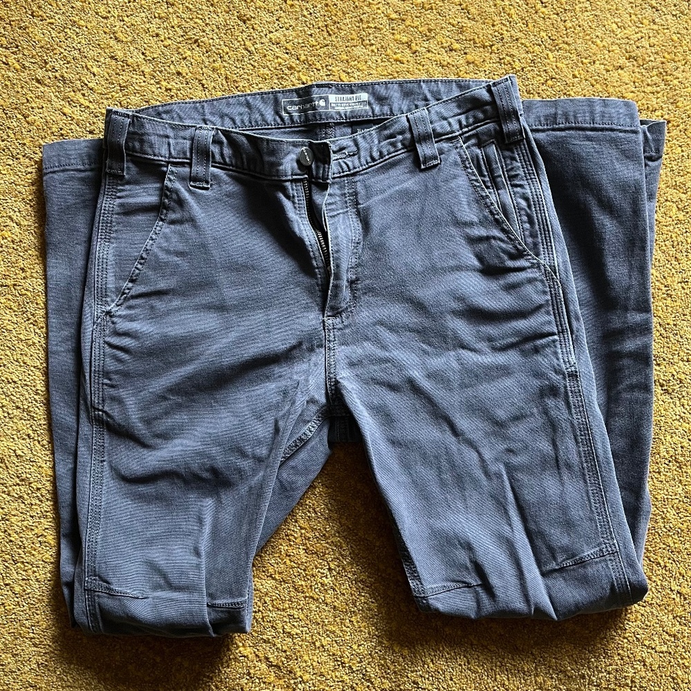 Carhartt Tapered Straight Fit Canvas Work Pant